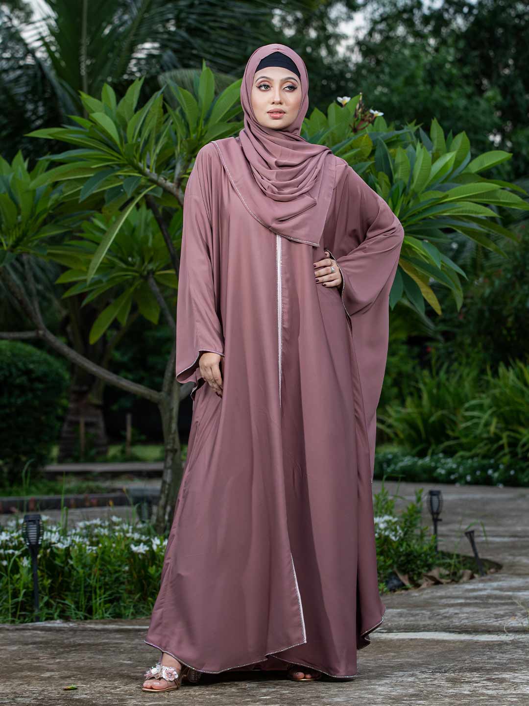 Simple Abaya in Nude Color