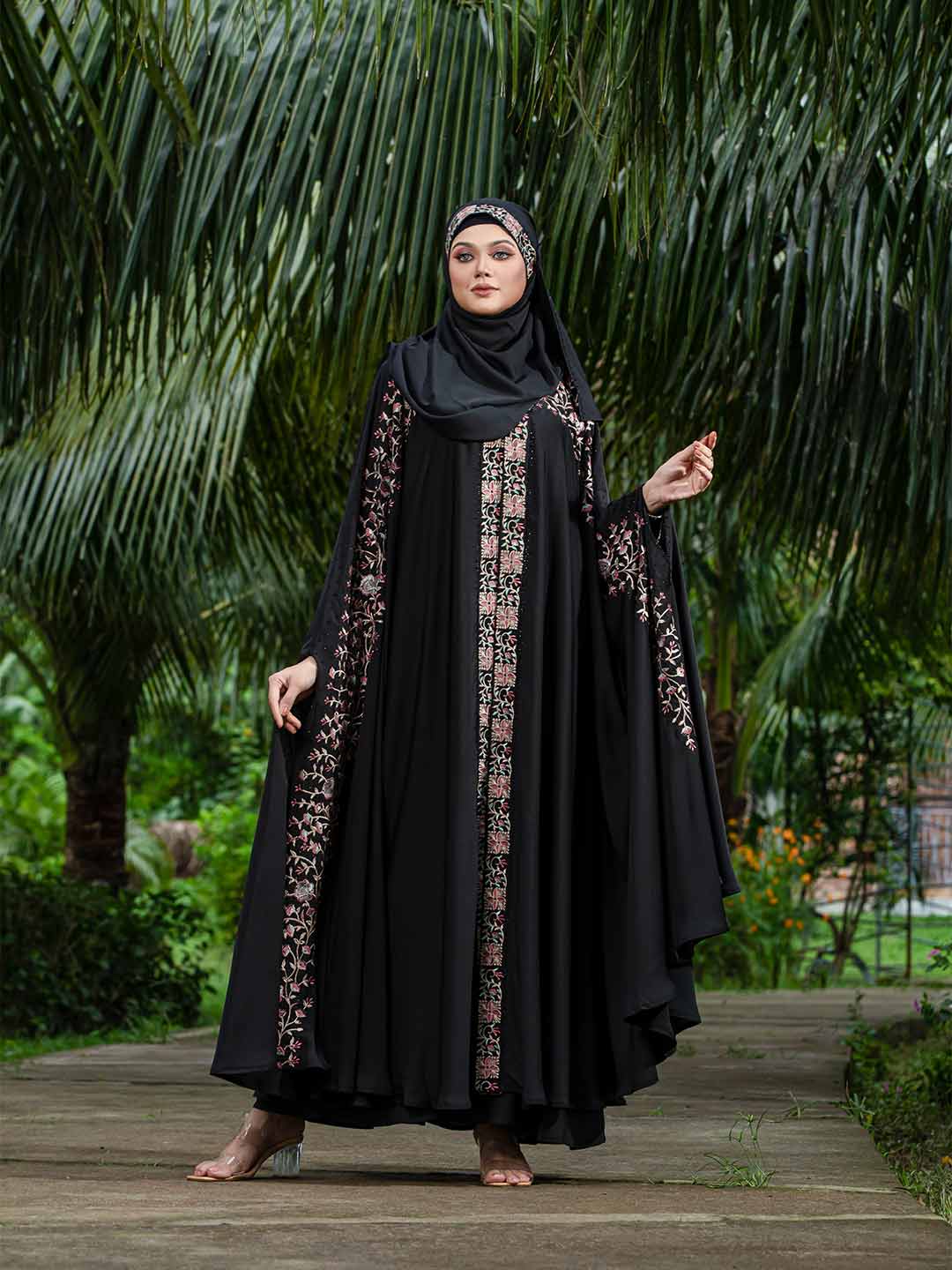 11 YRD Embroidery  Abaya