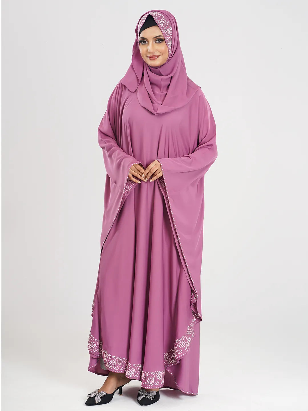 Ari Embrodery Stone Abaya