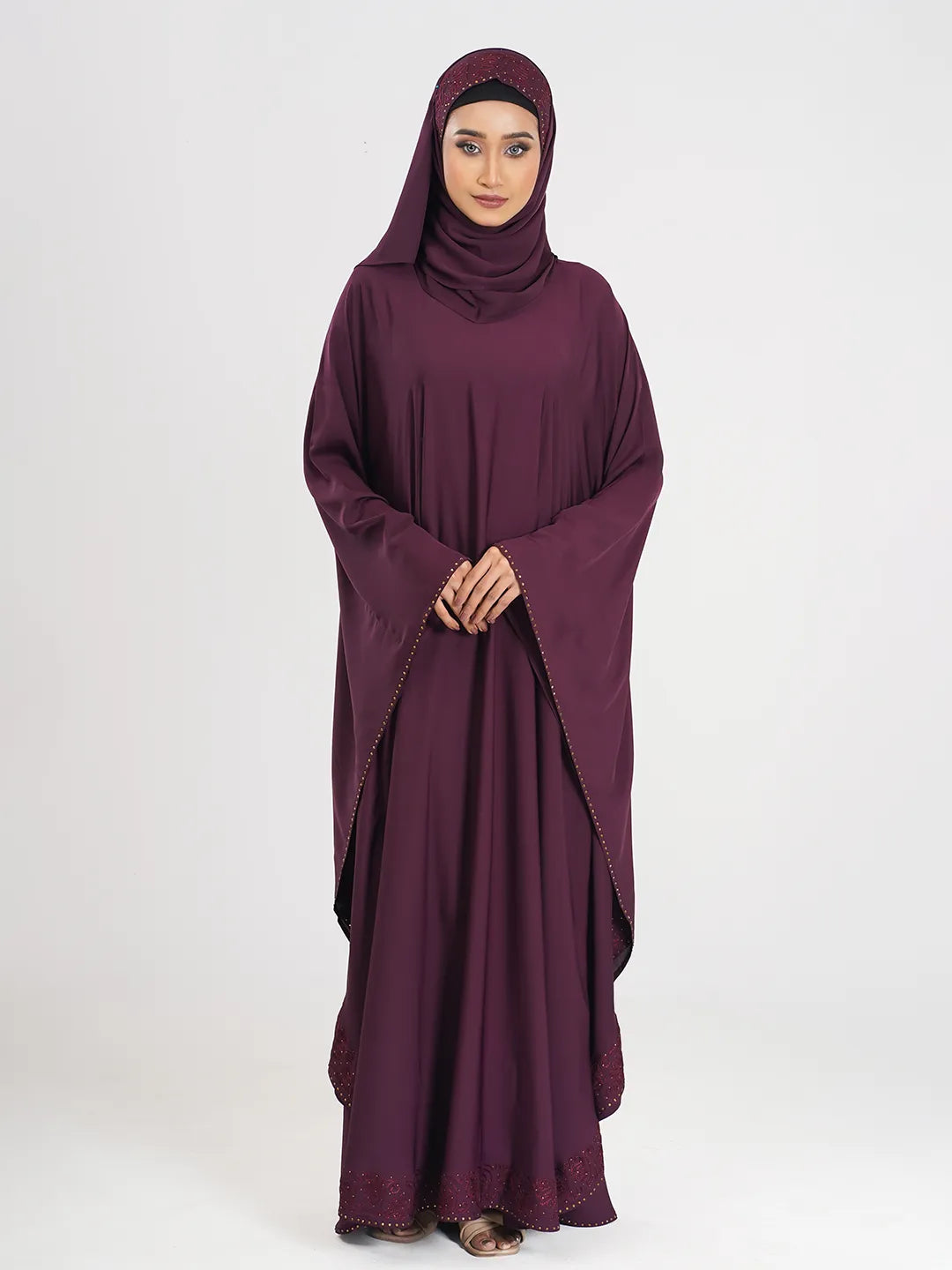 Ari Embrodery Stone Abaya