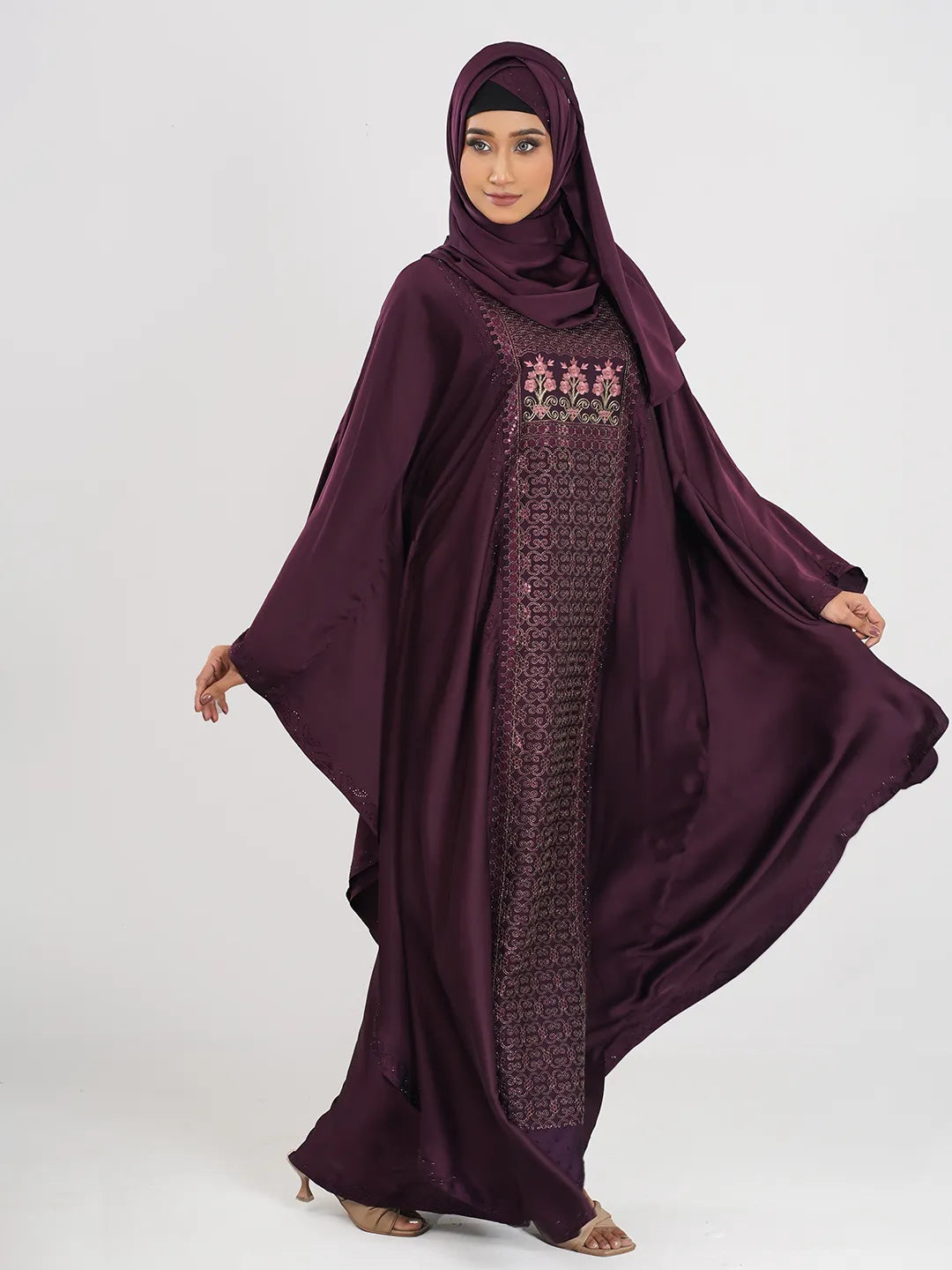 Embroidery Stone Abaya