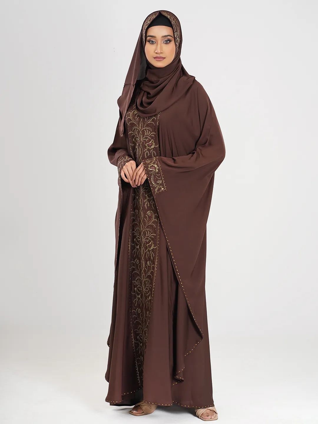 Embroidery Stone Abaya