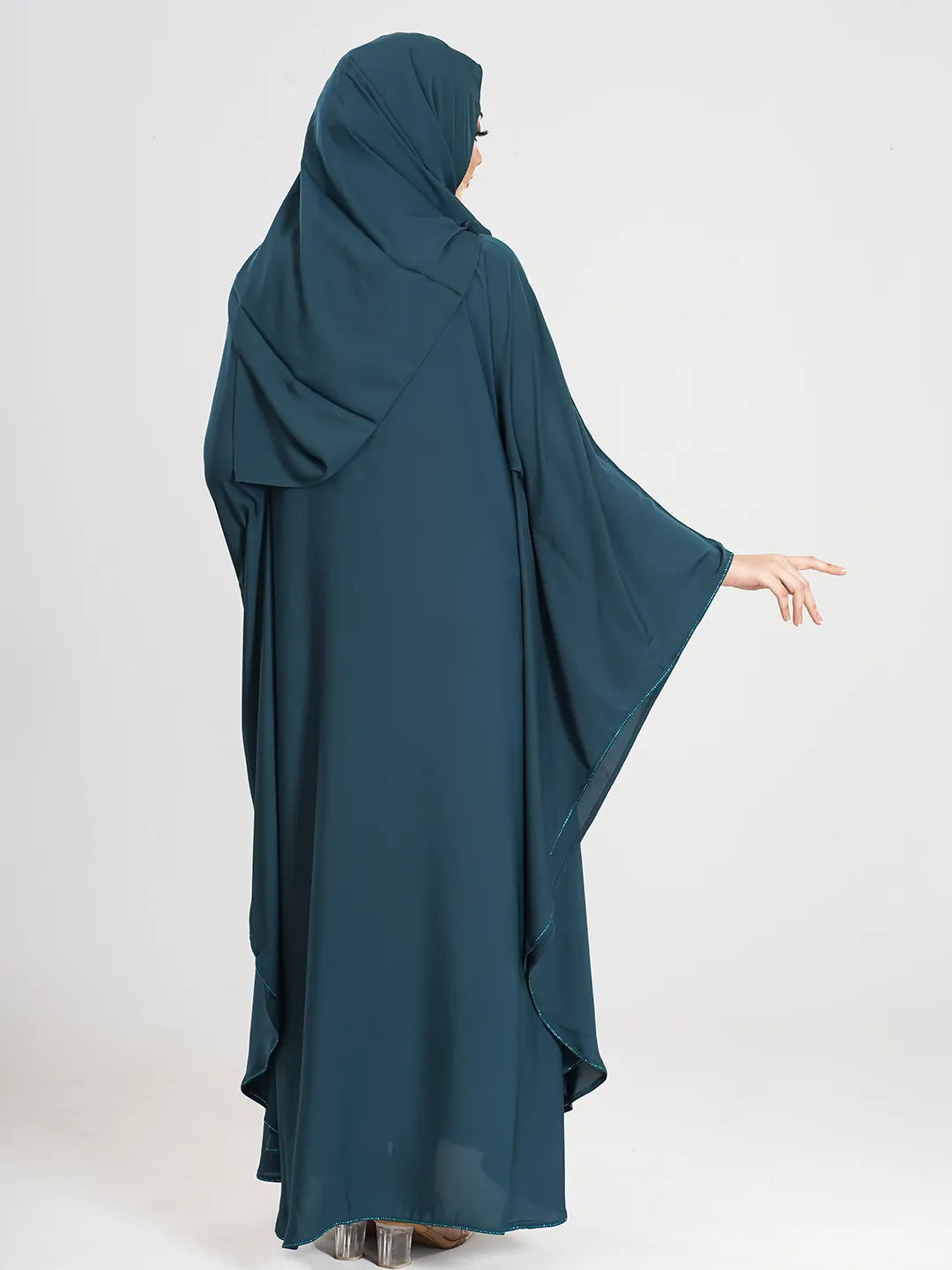 Sea Green Simple Abaya