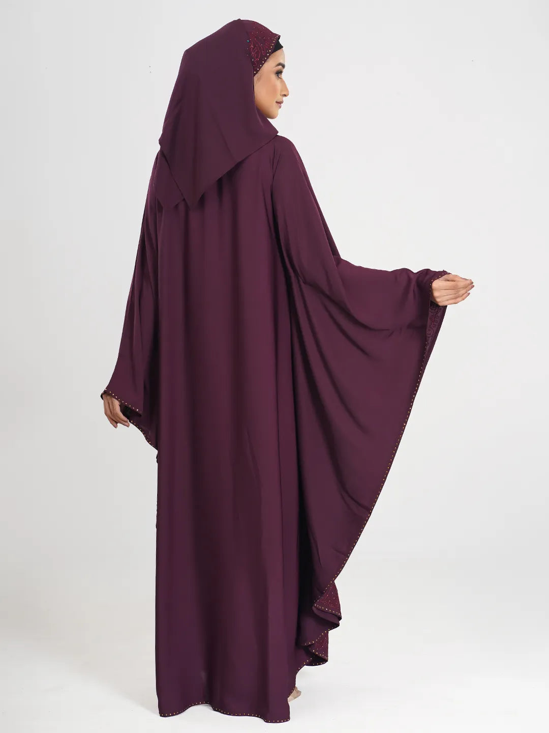 Ari Embrodery Stone Abaya