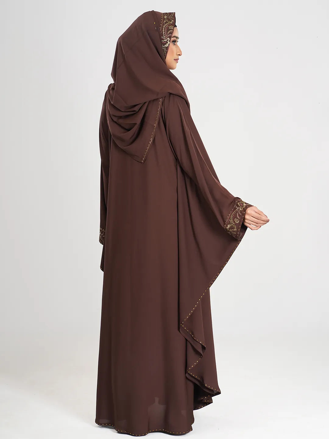 Embroidery Stone Abaya