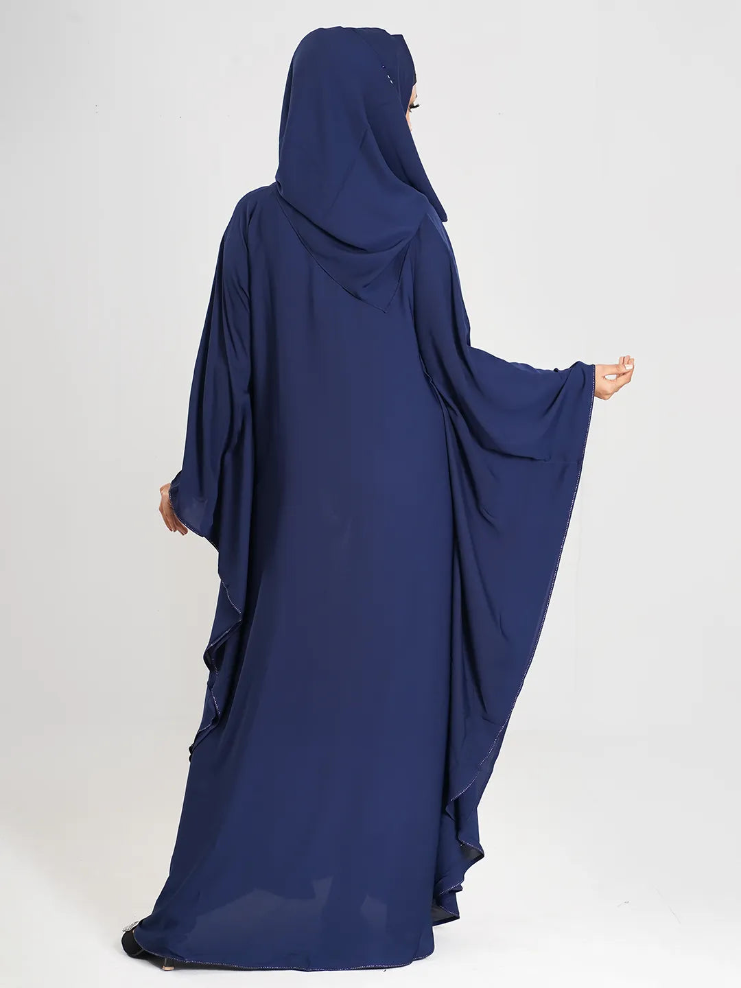 Navy Blue Simple Abaya