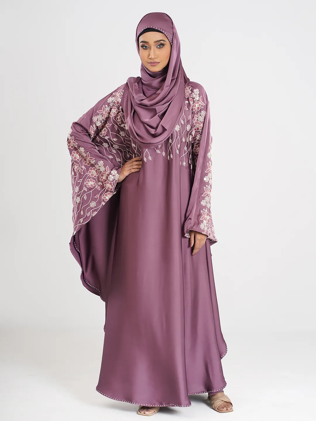 Moshuri Color Embroidery Abaya